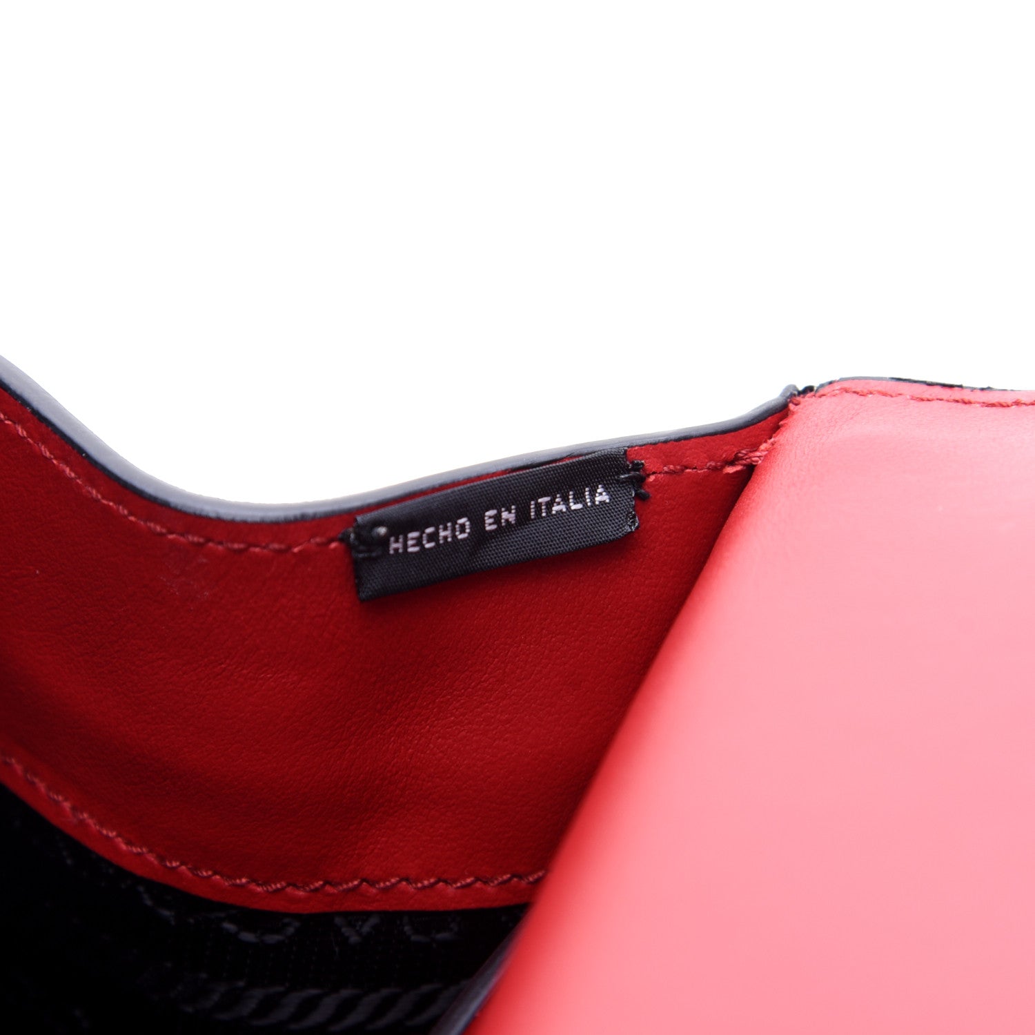 Prada Saffiano Cuir Calfskin Monochrome Patches Envelope Flap Chain Shoulder Bag Fuoco 9 of 14
