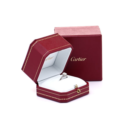Cartier Platinum Diamond .71ct Solitaire 1895 Engagement Ring 52 6 10 of 10