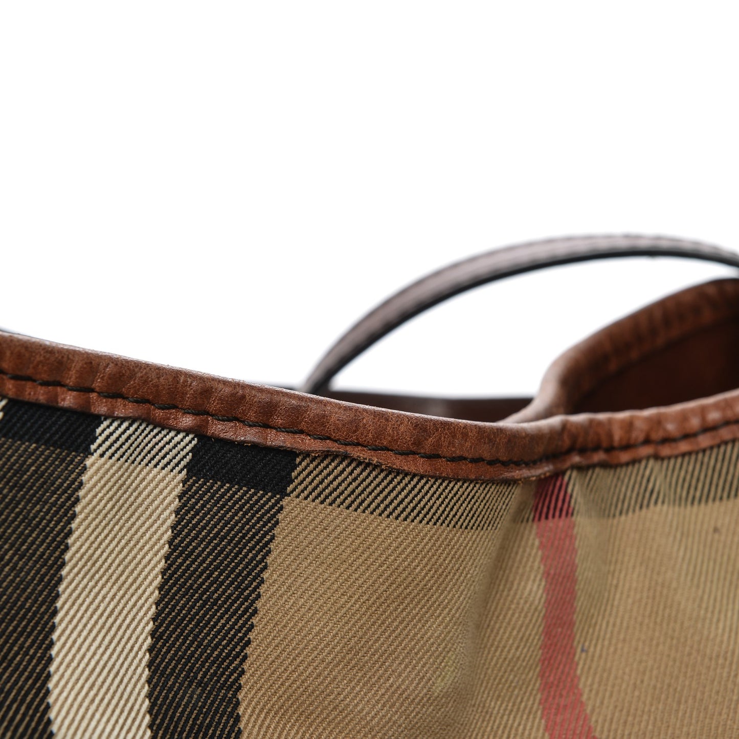 House Check Small Canterbury Tote Dark Tan