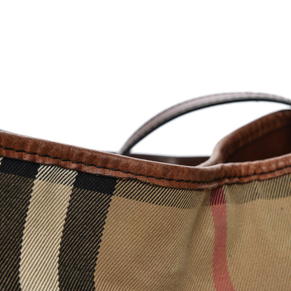 Burberry House Check Small Canterbury Tote Dark Tan 13 of 14