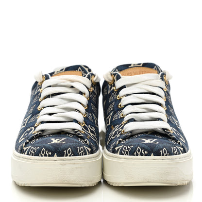 Louis Vuitton Jacquard Since 1854 Time Out Sneakers 38.5 Blue 2 of 10