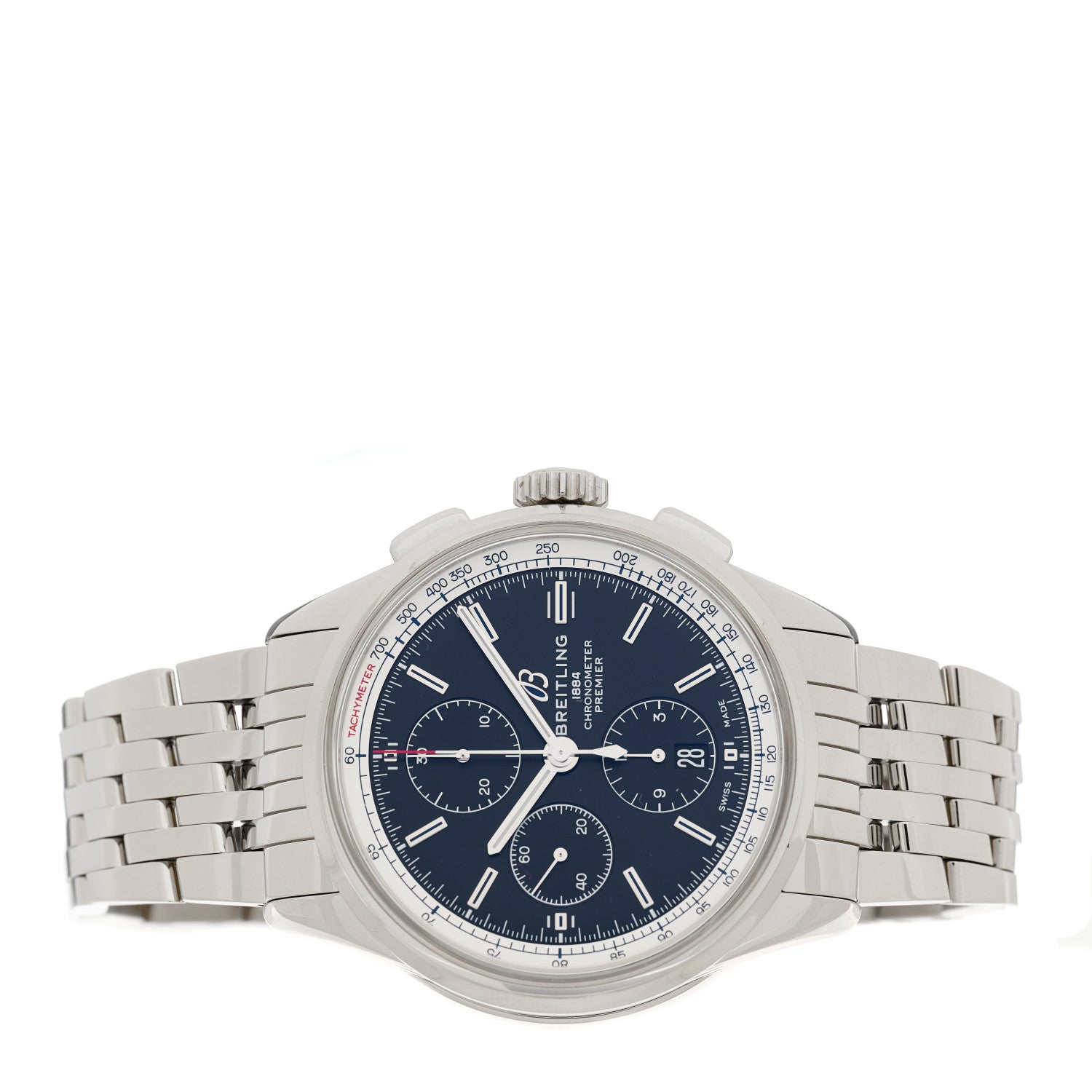 Breitling Stainless Steel 42mm Premier Chronograph Automatic Watch Black A13315 2 of 5