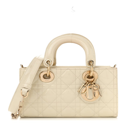 Christian Dior Patent Cannage Small Lady D-Joy White 1 of 12