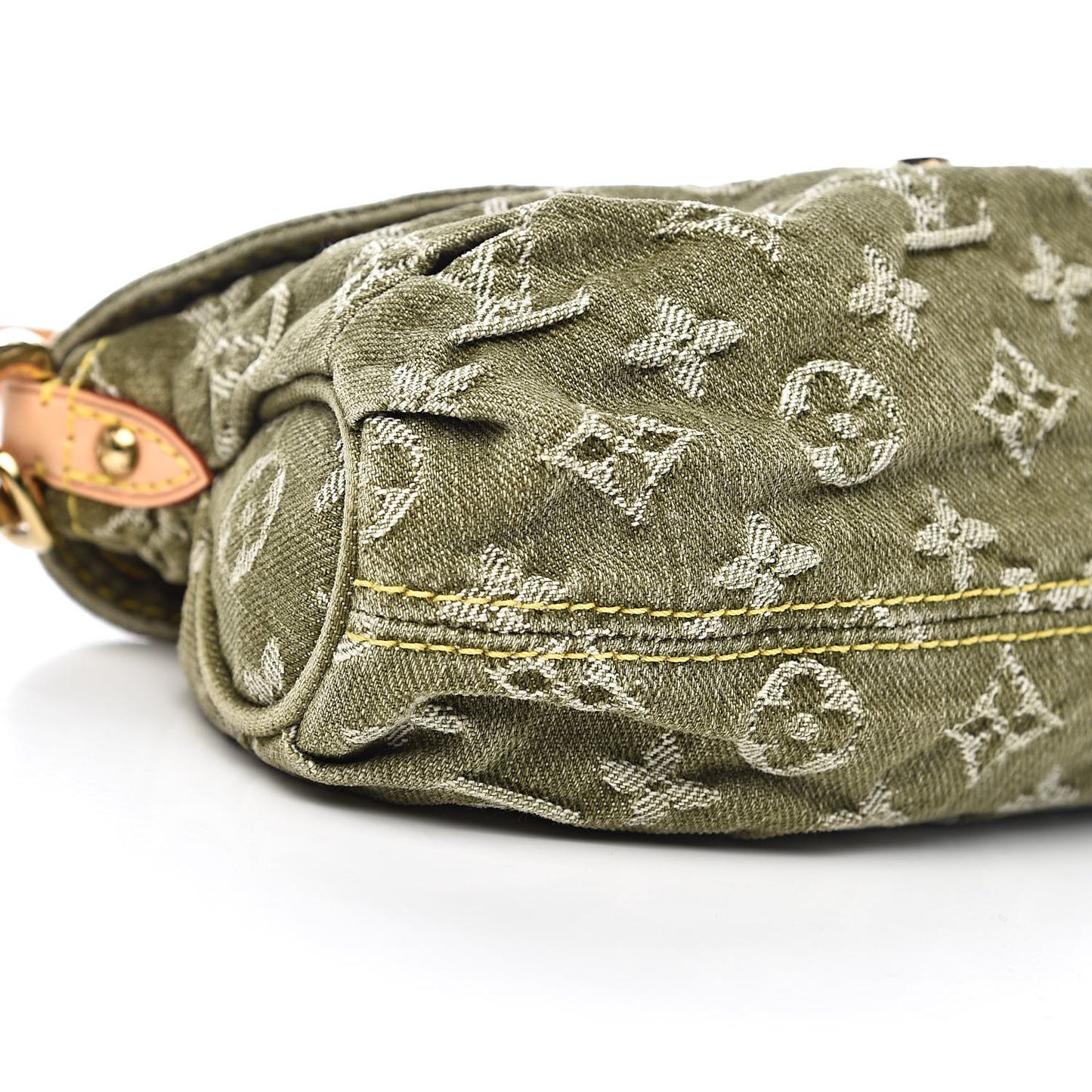 Monogram Denim Mini Pleaty Lichen