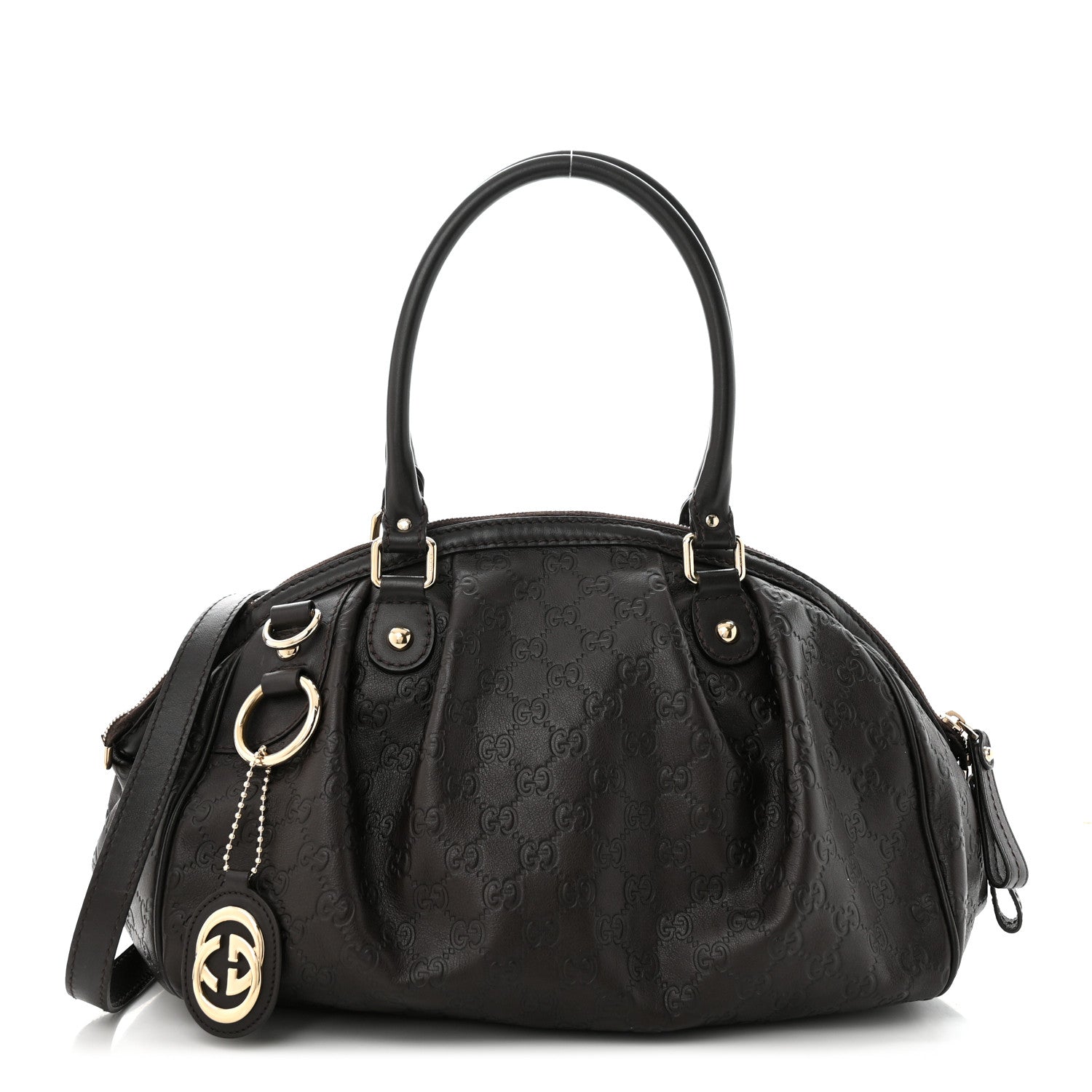 Gucci Guccissima Medium Sukey Boston Chocolate 1 of 14