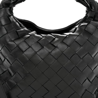Bottega Veneta Calfskin Intrecciato Mini Hop Black 8 of 10