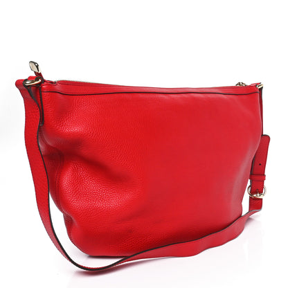 Gucci Pebbled Calfskin Medium Soho Hobo Red 3 of 10
