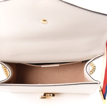 Gucci Calfskin Mini Sylvie Chain Shoulder Bag White 5 of 10