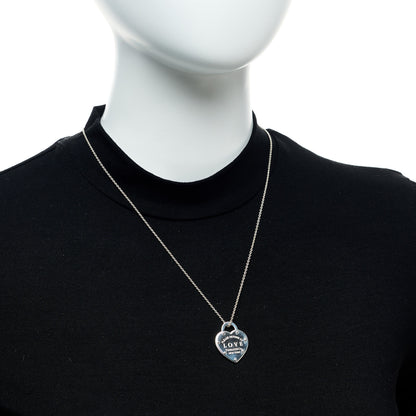 Tiffany Sterling Silver Return To Tiffany Love Pendant Necklace 2 of 6