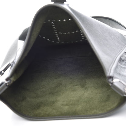 Hermes Taurillon Clemence Evelyne III GM Vert De Gris 5 of 7