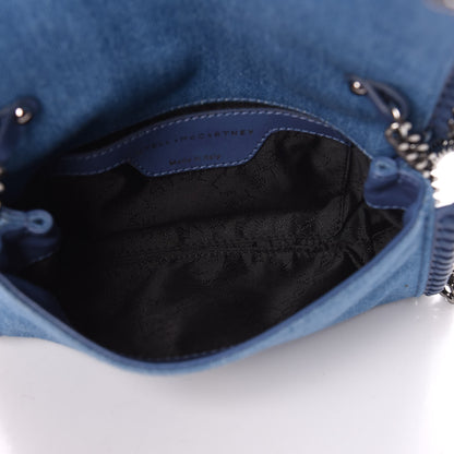 Stella McCartney Eco Denim Embroidered Zigarette Falabella Crossbody Blue 7 of 10