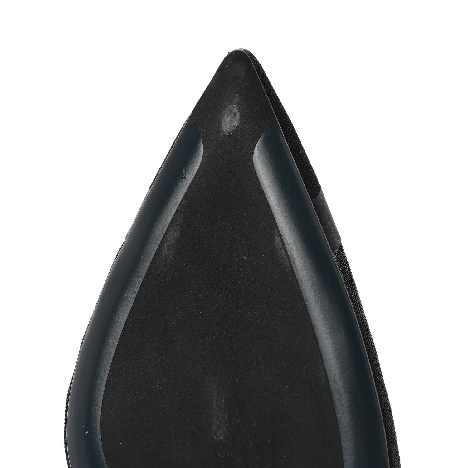 Fendi Technical Mesh Colibri High Heel Slingback Pumps 37 Black Verde Military 11 of 13