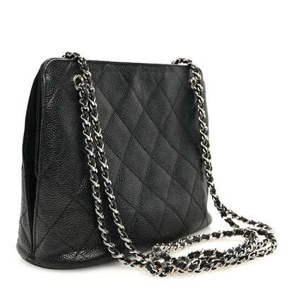 Chanel Caviar Quilted Shoulder Bag Black 3 of 10