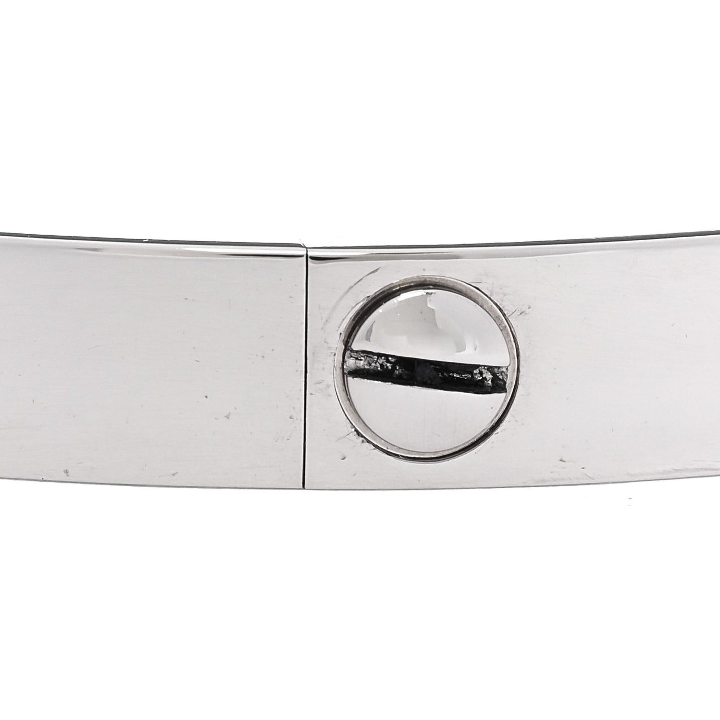 18K White Gold LOVE Bracelet 17