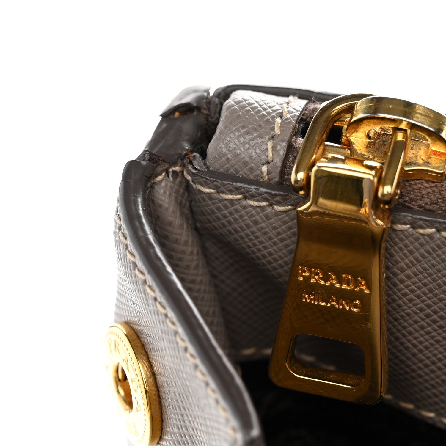 Prada Saffiano Lux Large Galleria Double Zip Tote Argilla 11 of 12