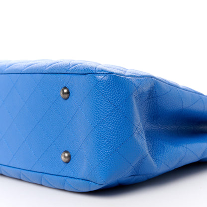 Chanel Caviar Quilted Large Classic Shopping Tote Blue 10 of 10