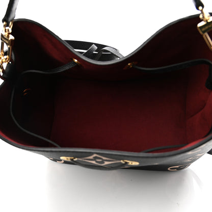 Louis Vuitton Empreinte Monogram Giant Neonoe MM Black Beige 4 of 4
