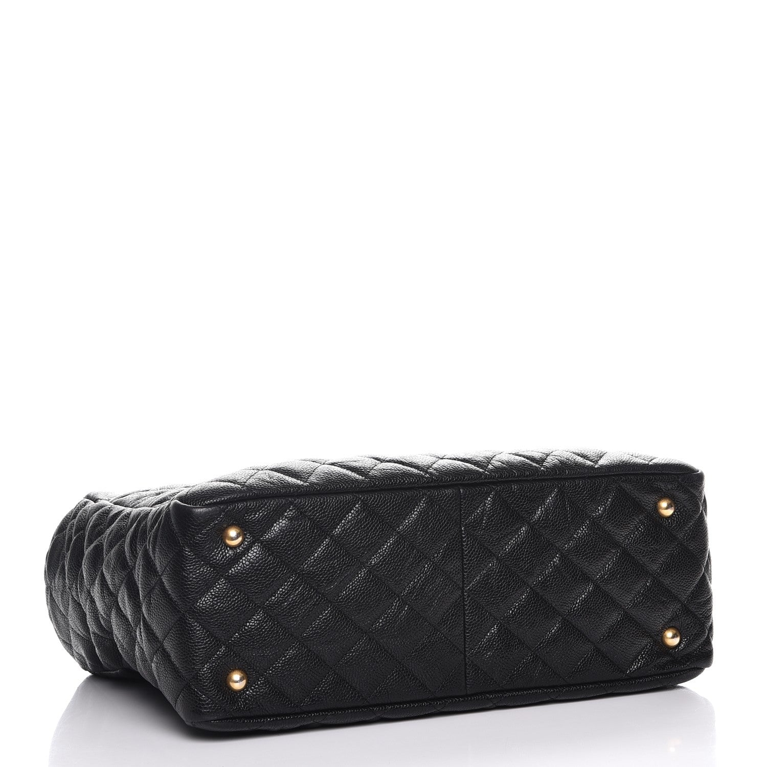 Chanel Crumpled Grained Calfskin Quilted Tote Black 4 of 7