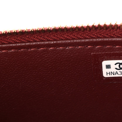 Chanel Caviar Quilted Top Handle Pocket Vanity Case Burgundy 8 of 11