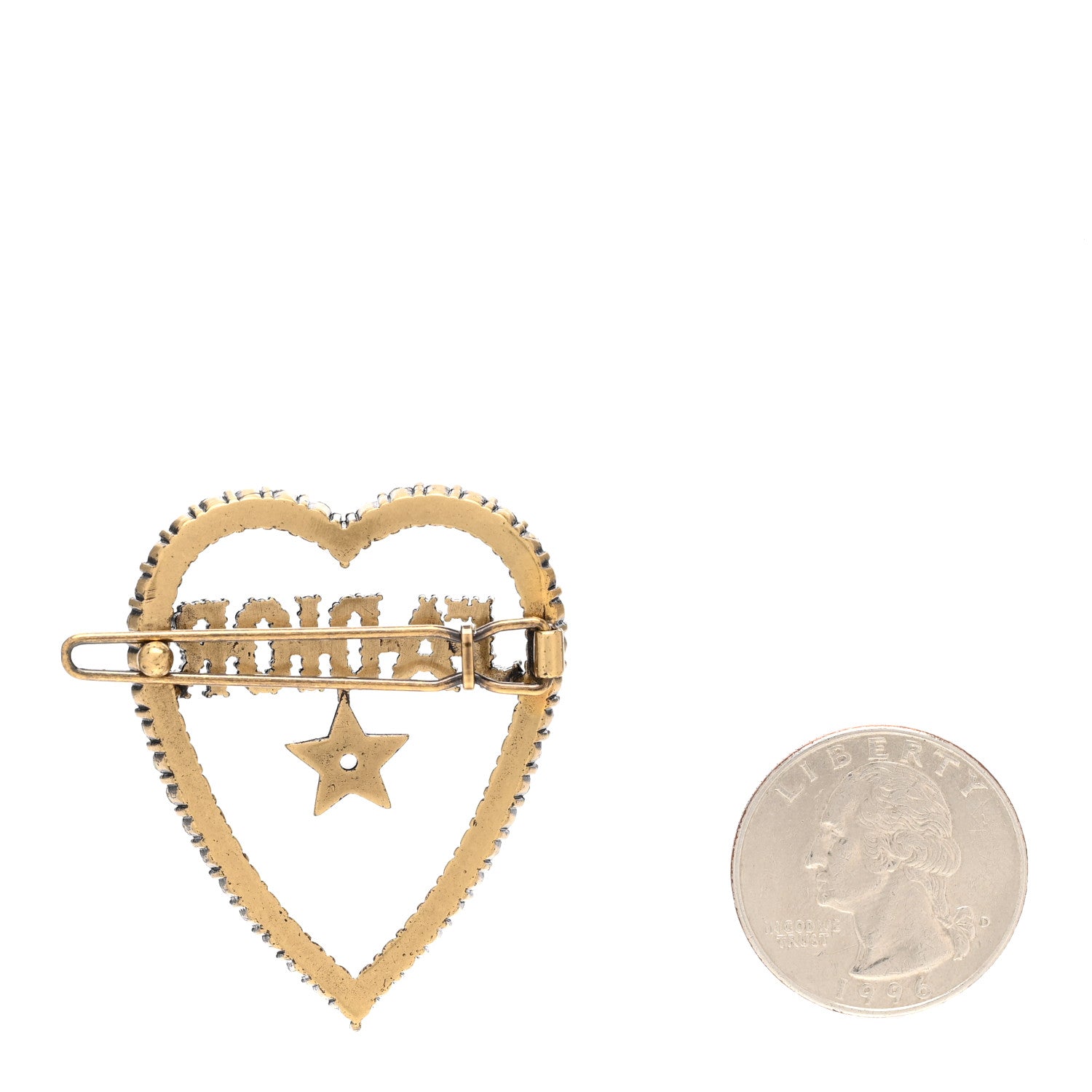 Christian Dior Crystal Heart J'Adior Barrette 2 of 3