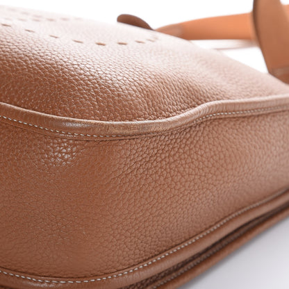 Hermes Taurillon Clemence Evelyne III GM Gold 15 of 16