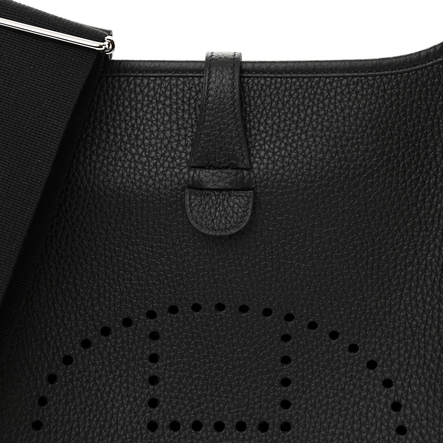 Hermes Taurillon Clemence Evelyne III PM Black 8 of 9