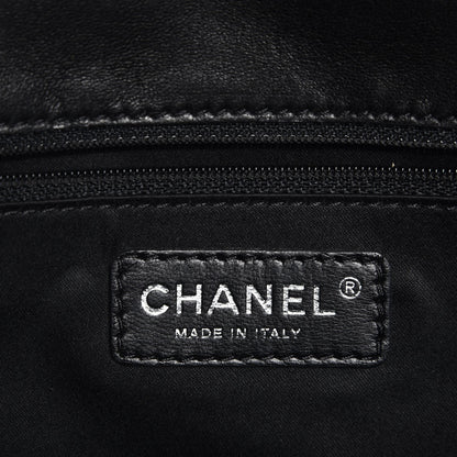 Chanel Lambskin Quilted Maxi 3 Flap Black 6 of 7