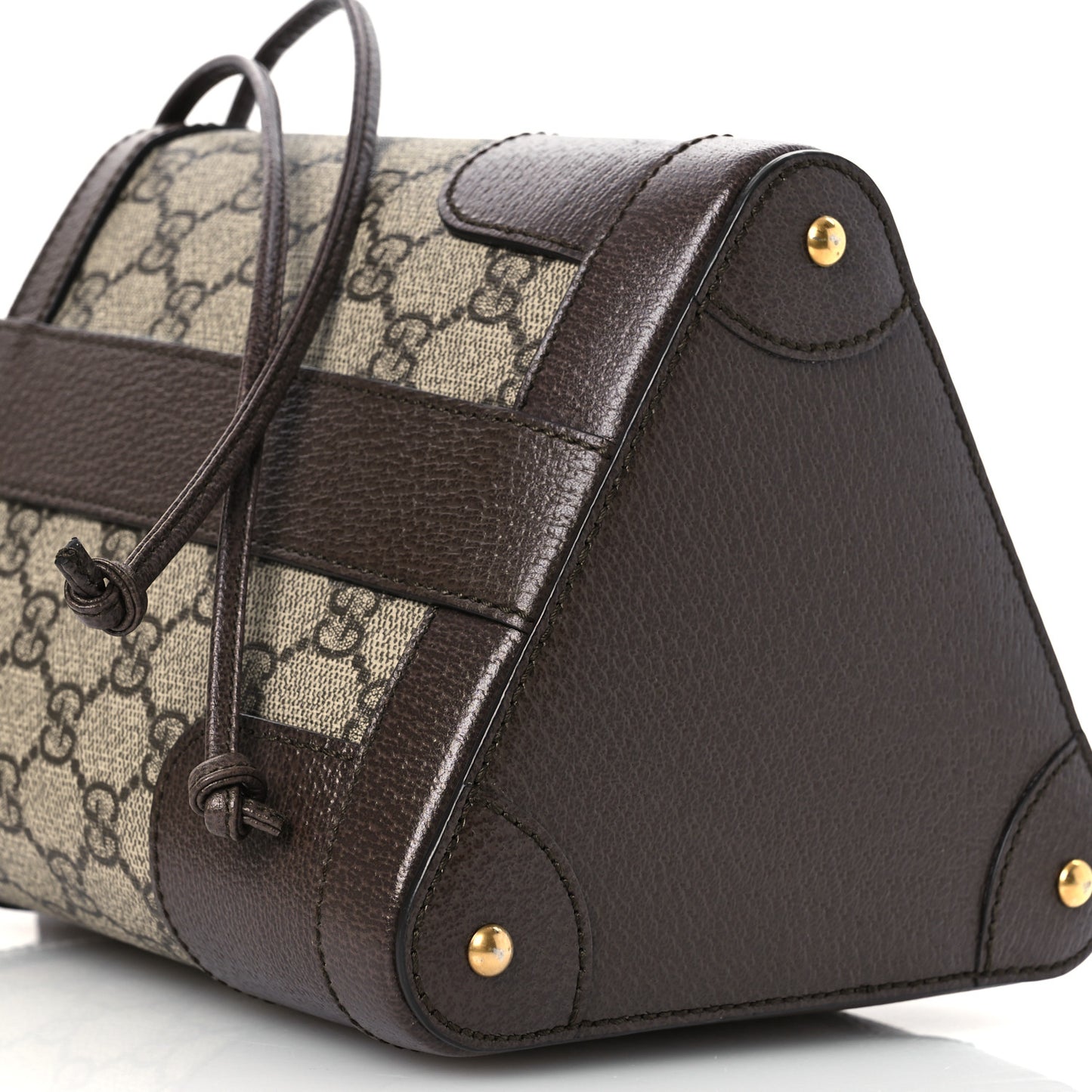 GG Supreme Monogram Ophidia Small Bucket Crossbody Bag Beige Ebony