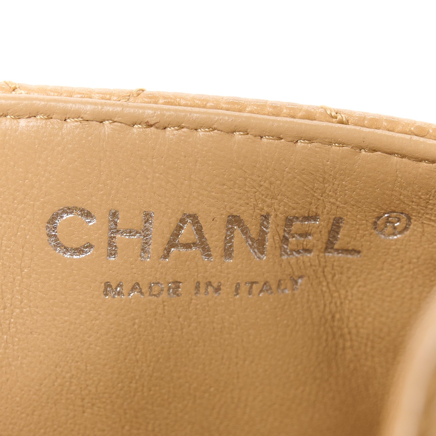 Chanel Caviar Quilted East West Flap Beige 6 of 11