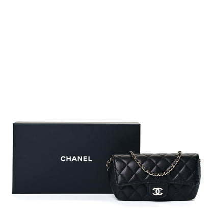 Chanel Caviar Quilted Glasses Case With Chain Black 8 of 8