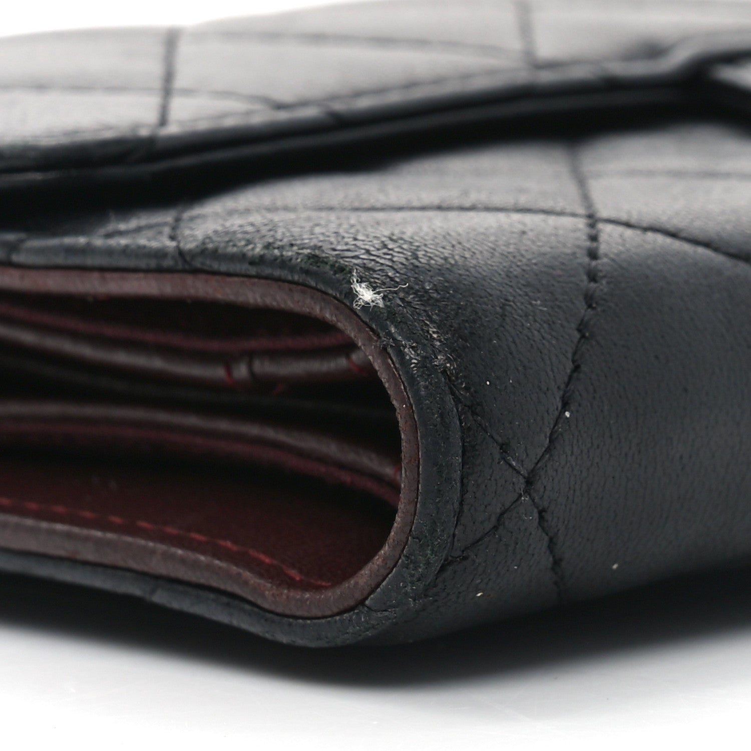 Chanel Lambskin Quilted Large Flap Wallet Black 10 of 12
