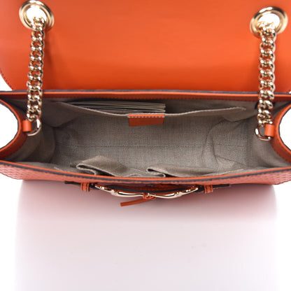 Gucci Microguccissima Medium Emily Chain Shoulder Bag Sun Orange 5 of 10