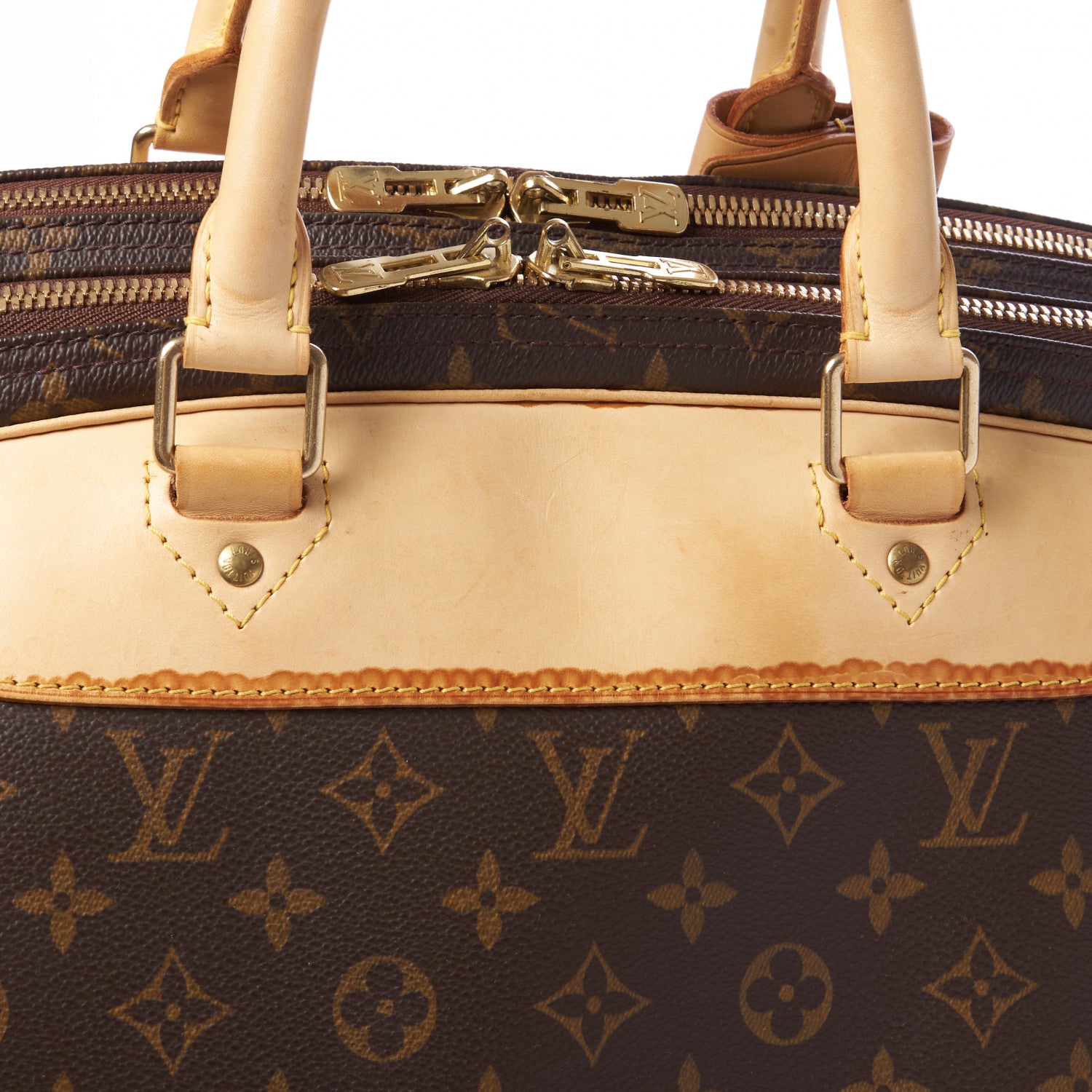 Louis Vuitton Monogram Alize 2 Compartment Luggage Travel Bag 11 of 12