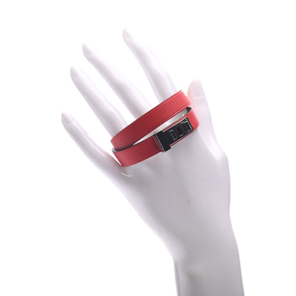 Hermes Swift Mini Dog Double Tour Bracelet T3 Rouge Tomate 2 of 6