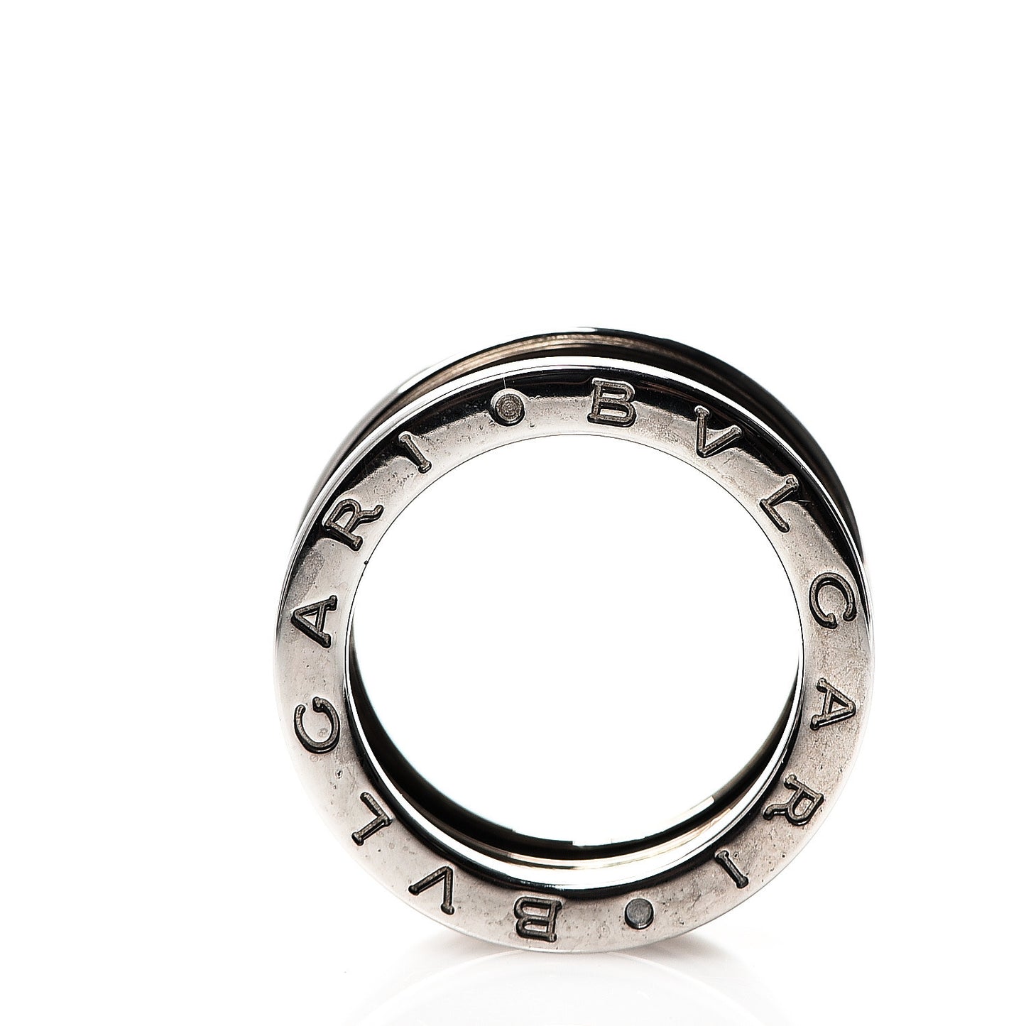 18K White Gold B.Zero1 Three-Band Ring 50 5.25