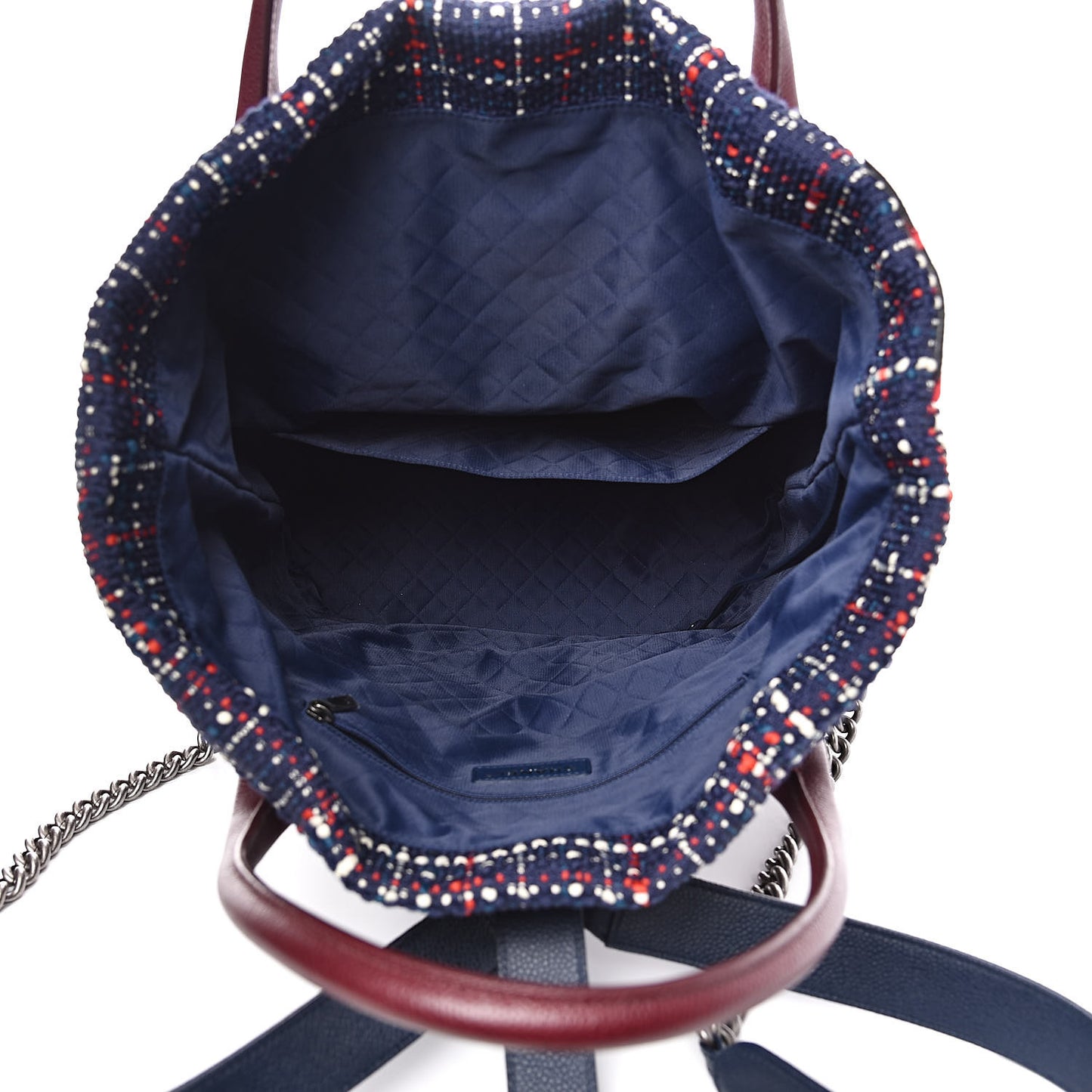 Tweed Crest Trip Backpack Navy Burgundy