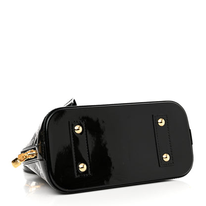 Louis Vuitton Vernis Alma BB Noir Magnetique 4 of 11