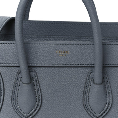 Celine Baby Drummed Calfskin Nano Luggage Kohl 8 of 10