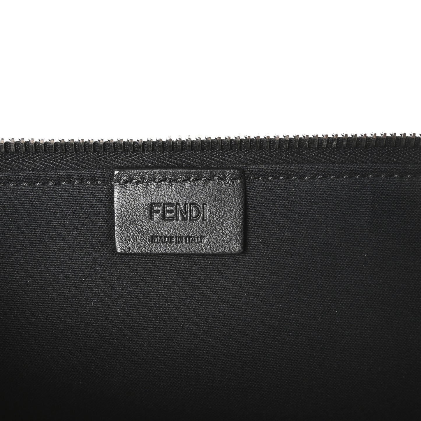 Vitello Dolce Fun Fair Embossed Zip Around Pouch Black Multicolor