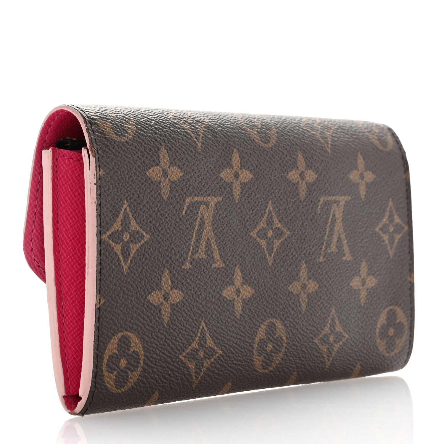 Louis Vuitton Monogram Bloom Flower Emilie Wallet Fuchsia 3 of 11