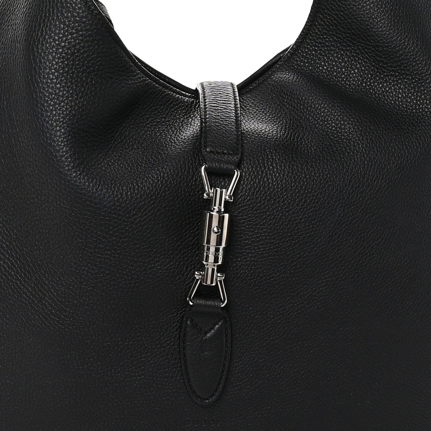 Gucci Soft Grained Calfskin Large Jackie Hobo Black 9 of 11