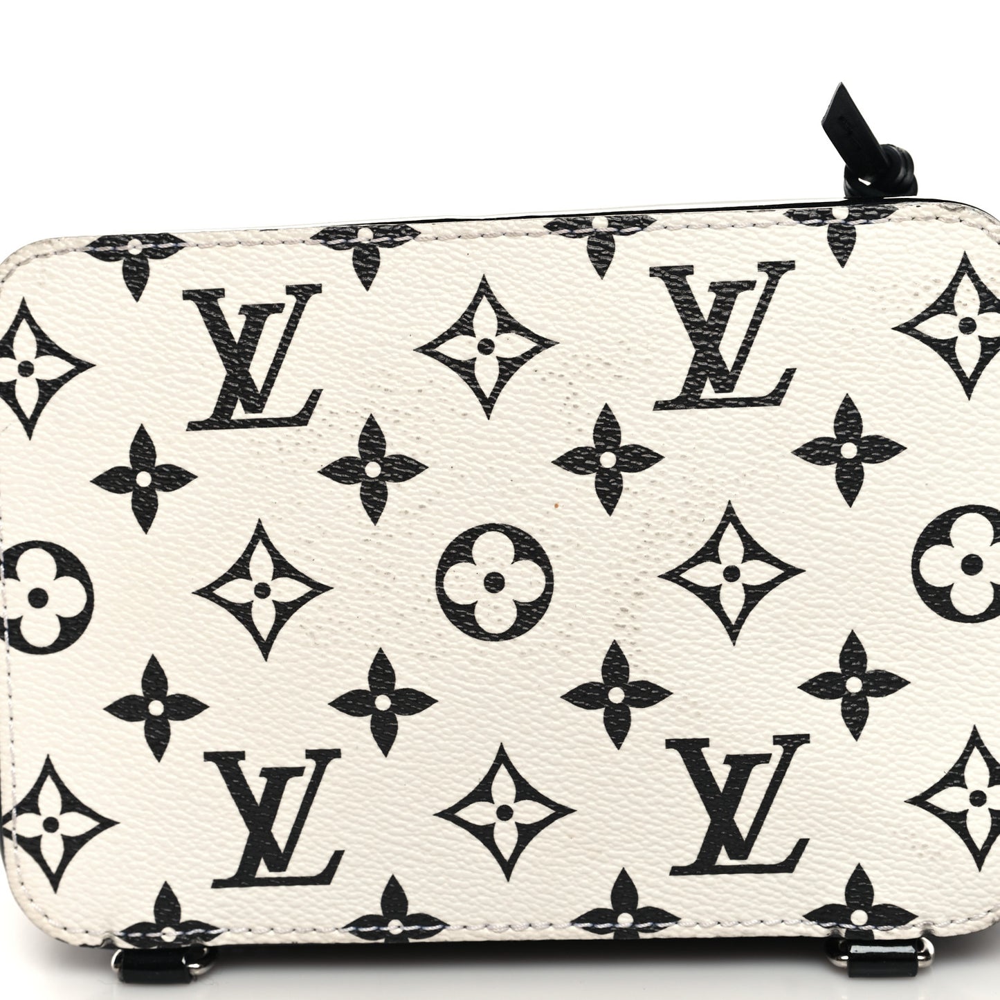 Patent Monogram Hot Springs Backpack Black White
