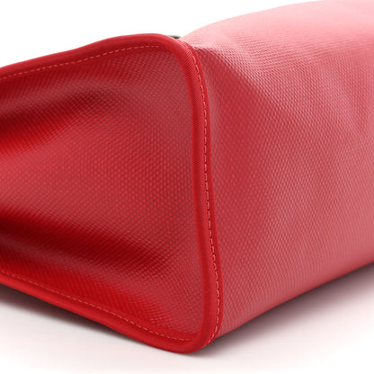 Hermes Toile H Berline Vache Hunter Herbag Zip PM 31 Rouge Piment Ecru 10 of 11