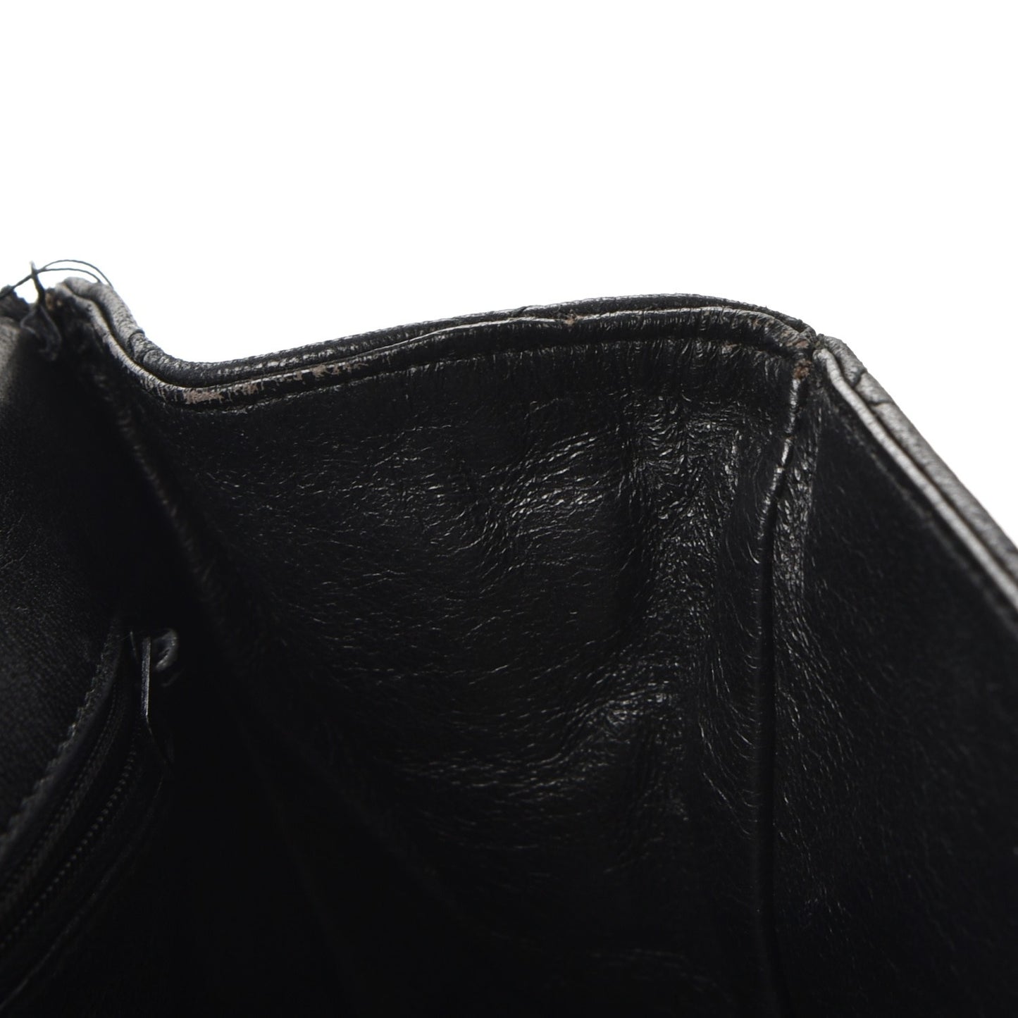 Lambskin Quilted Small Single Flap Black