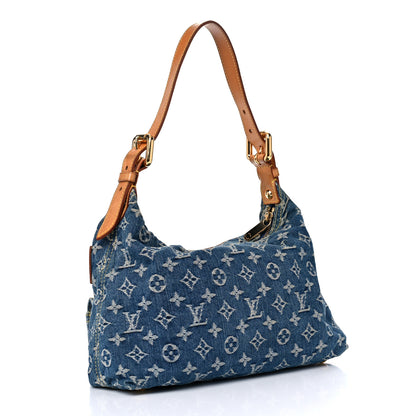 Louis Vuitton Monogram Denim Baggy PM Blue 3 of 23