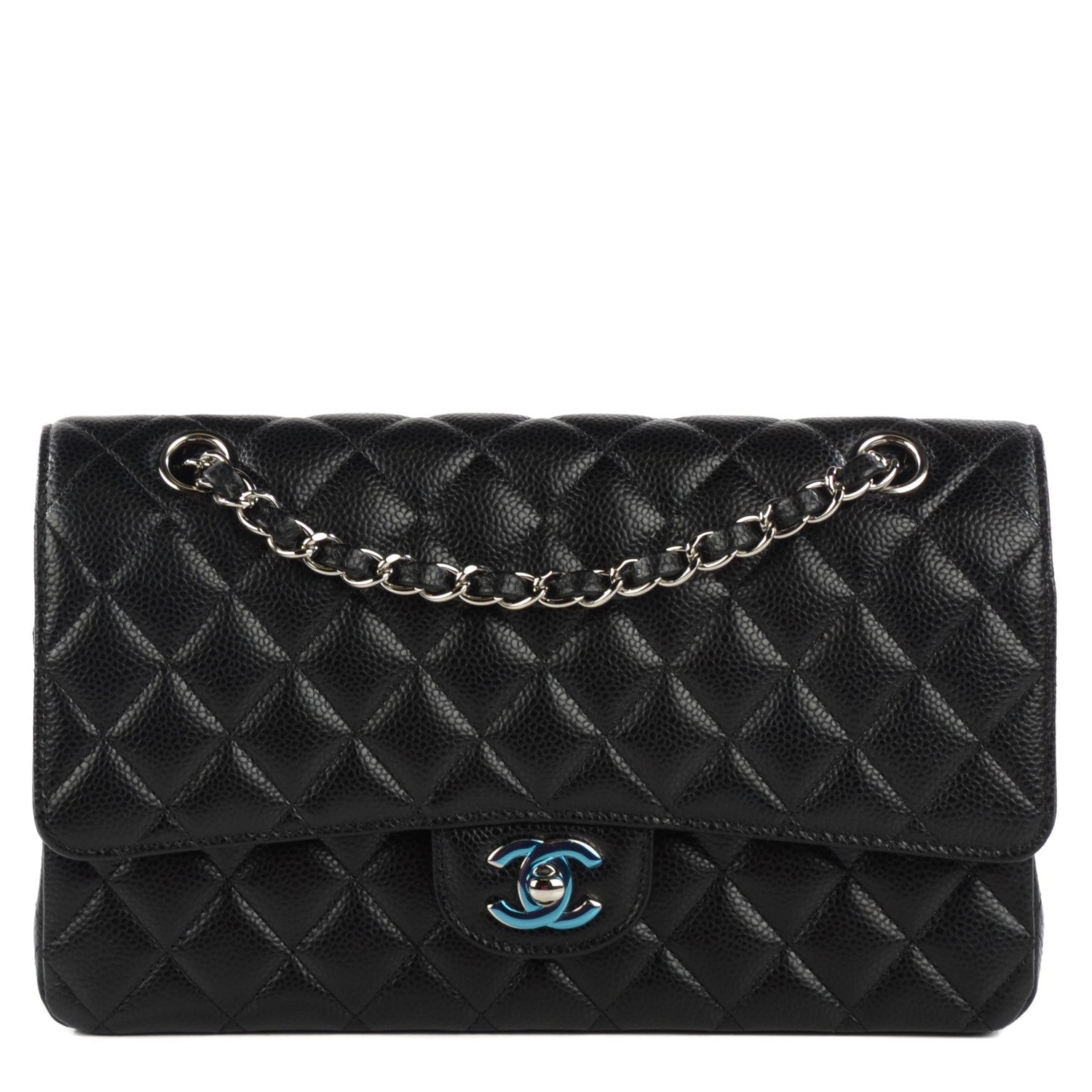 Chanel Caviar Quilted Medium Double Flap Black 1 of 8