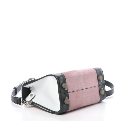 Christian Dior Calf Hair Calfskin Tri-Color Mini Diorever Flap Pink 4 of 8