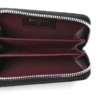 Chanel Lambskin Quilted Zip Coin Purse Black 5 of 7