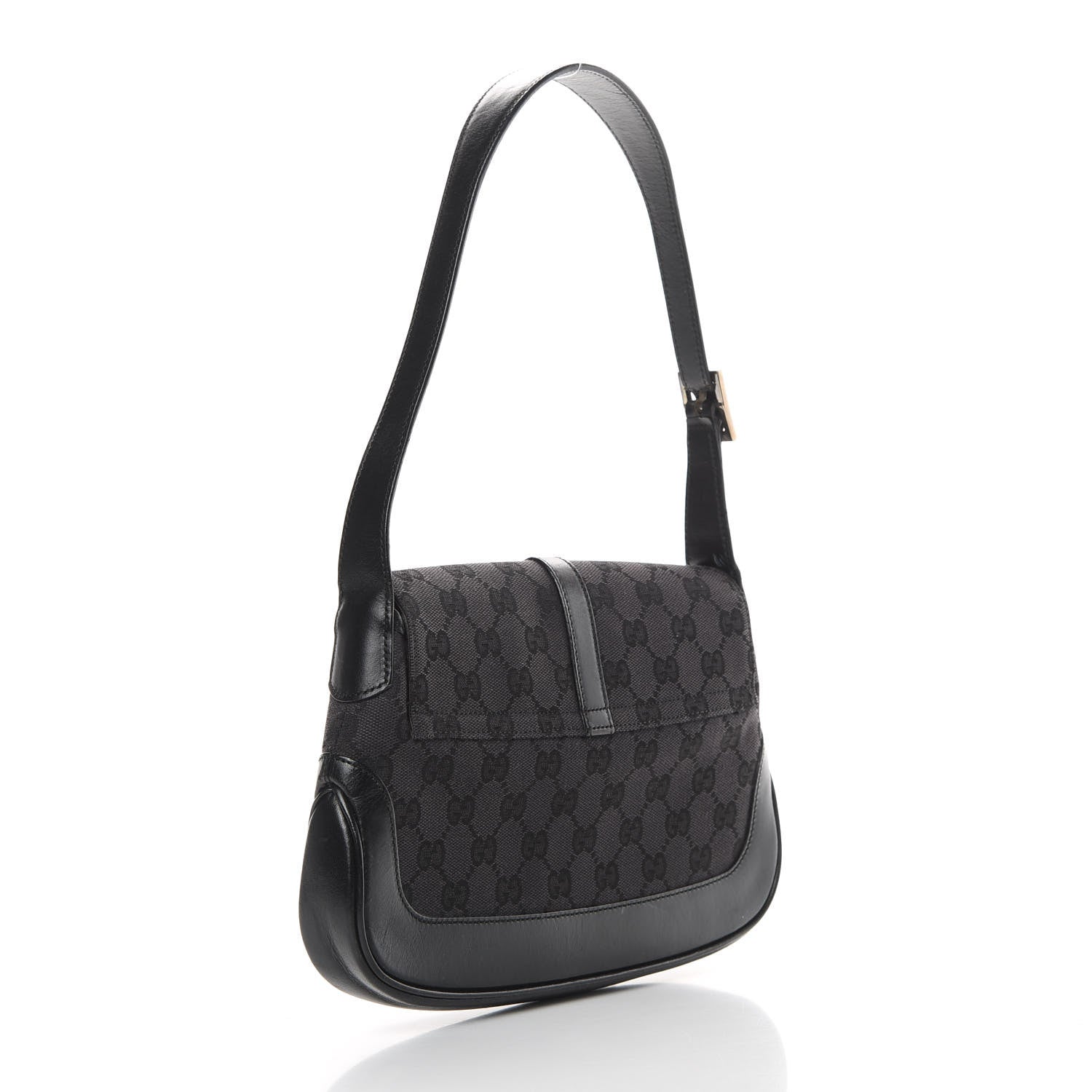 Gucci Monogram Small Jackie O Hobo Black 3 of 14