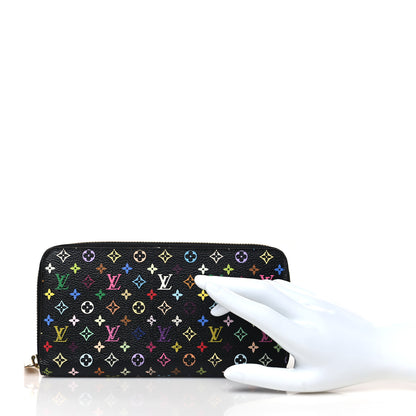 Louis Vuitton Monogram Multicolor Zippy Wallet Black Grenade 2 of 6